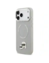Etui Karl Lagerfeld Karl & Choupette Pins MagSafe do Apple iPhone 17 Pro szary