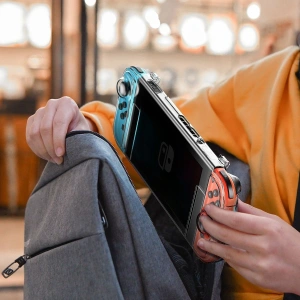 Etui 360° Baseus GS06 pro konzoli Nintendo Switch (průhledné)