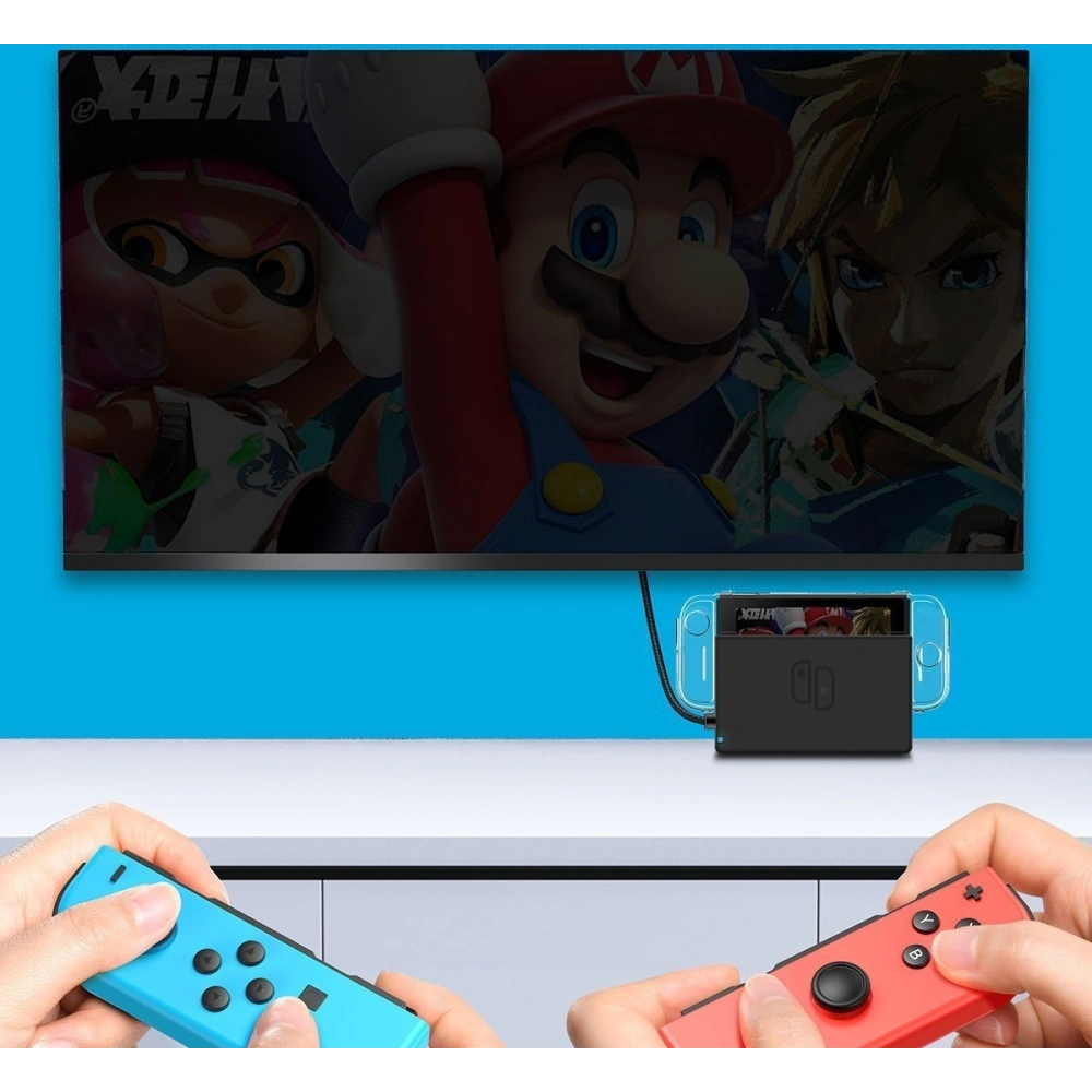 Etui 360° Baseus GS06 do konsoli Nintendo Switch (przezroczyste)