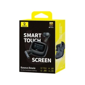 Bezprzewodowe słuchawki dokanałowe Baseus Bowie M2s Ultra TWS z interaktywnym ekranem czarne