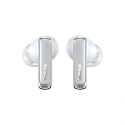 Bezprzewodowe słuchawki dokanałowe Baseus Bowie M2s Ultra TWS z interaktywnym ekranem białe