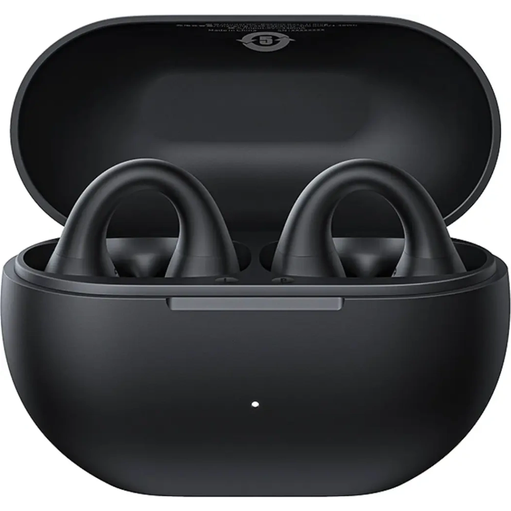 Bezprzewodowe słuchawki Baseus Bass 15 Clip OWS + kabel Baseus Simple USB-C 3A 30cm czarne