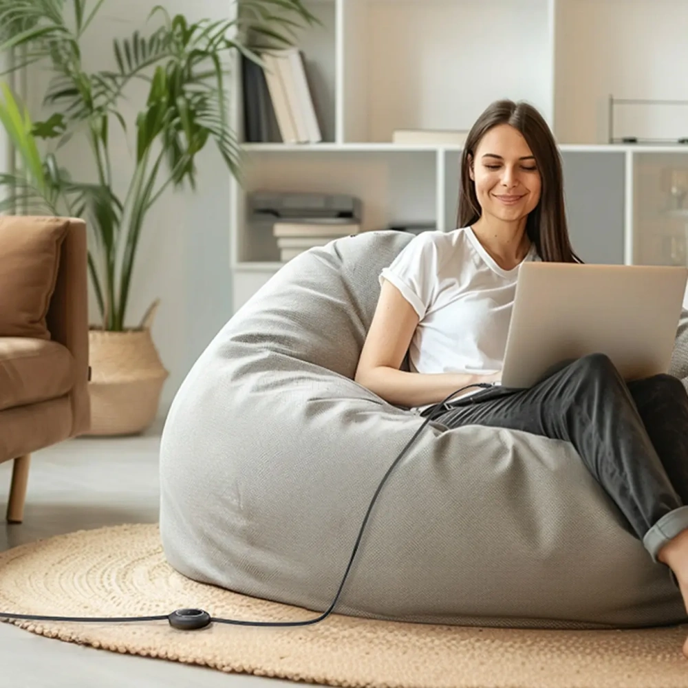 Kabel zwijany Baseus Free2Pull Mini 100W USB-C / USB-C 2m czarny