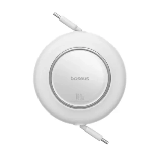 Kabel zwijany Baseus Free2Pull Mini 100W USB-C / USB-C 2m biały