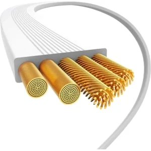 Kabel zwijany Baseus Free2Pull Mini 100W USB-C / USB-C 2m biały