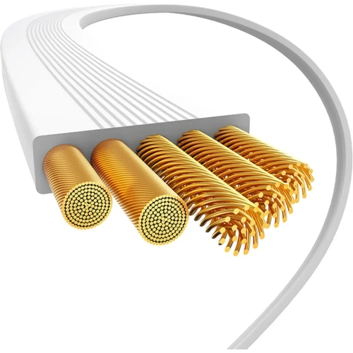 Kabel zwijany Baseus Free2Pull Mini 100W USB-C / USB-C 2m biały