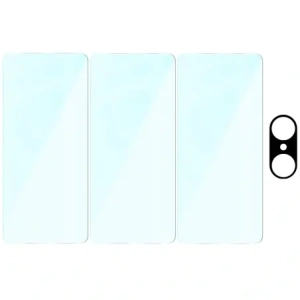 3x Szkło hartowane + szybka na aparat Bizon Glass Clear Pack do OnePlus Nord CE5 5G