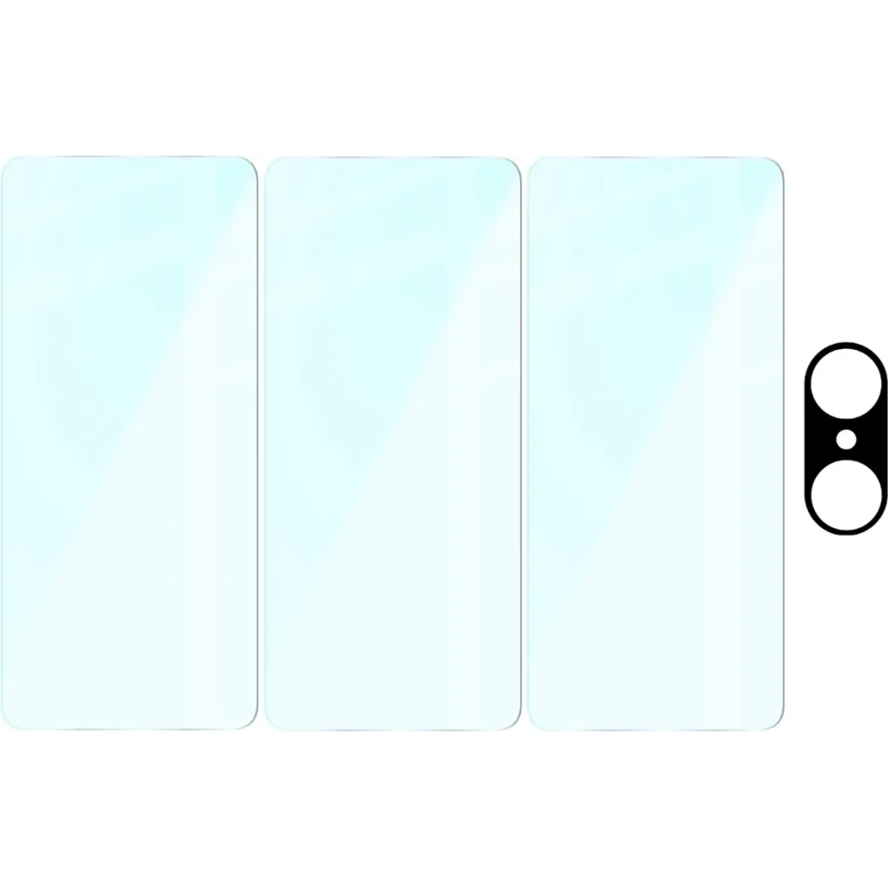 3x Szkło hartowane + szybka na aparat Bizon Glass Clear Pack do OnePlus Nord CE5 5G