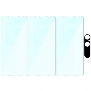 3x Szkło hartowane + szybka na aparat Bizon Glass Clear Pack do Sony Xperia 10 VII