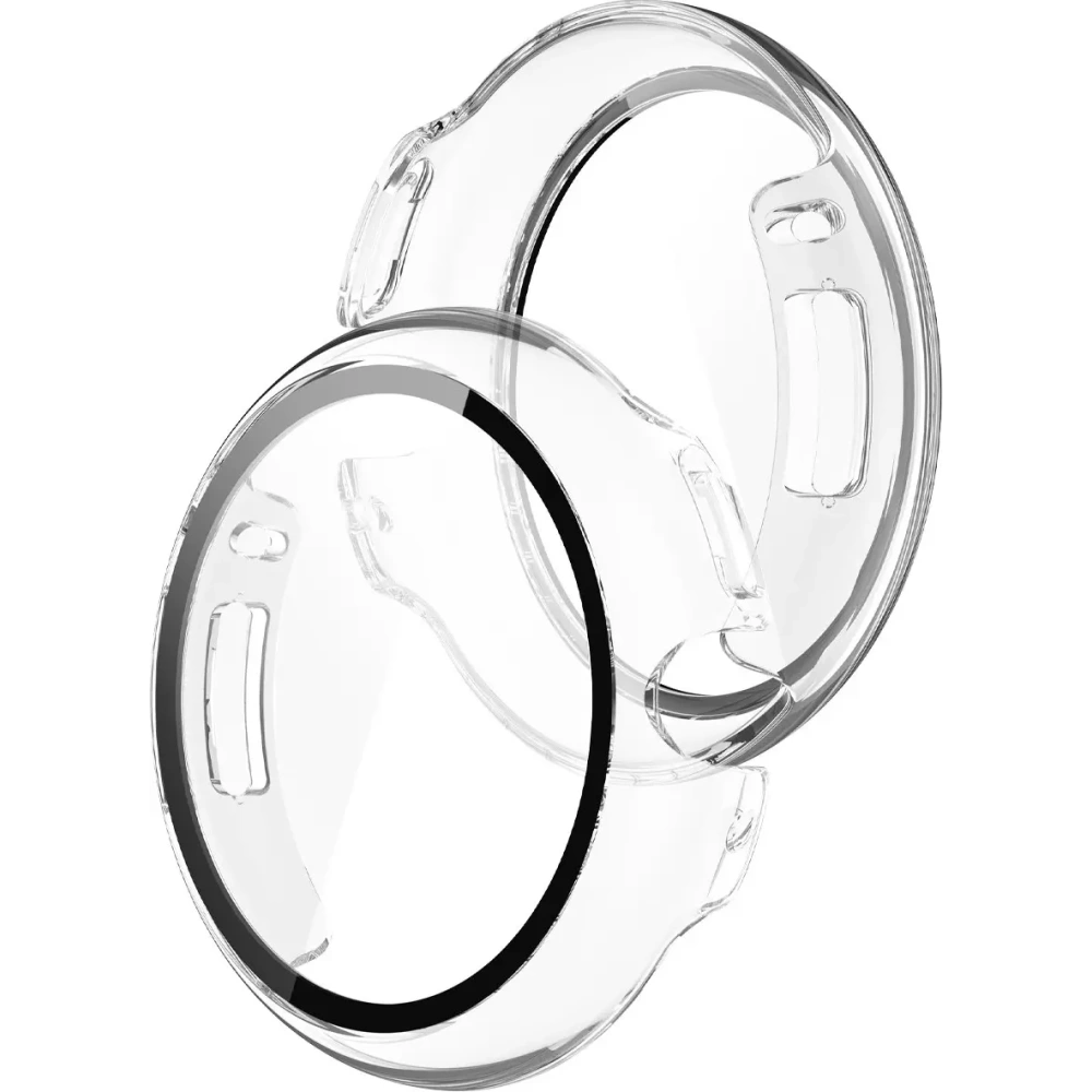 Etui ze szkłem do zegarka Bizon Case+Glass Watch do Google Pixel Watch 4 45mm przezroczyste