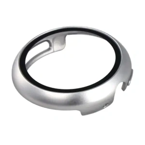 Etui ze szkłem do zegarka Bizon Case+Glass Watch do Google Pixel Watch 4 41mm matowe srebrne