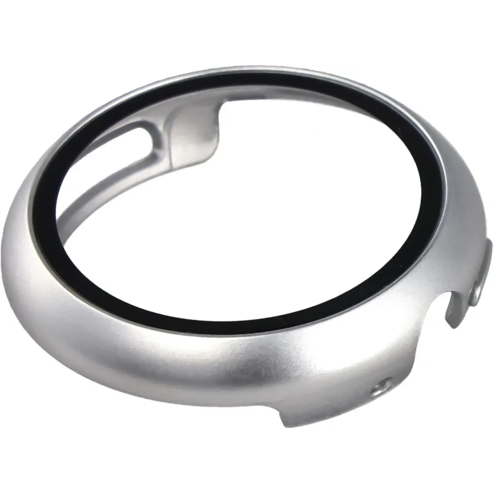 Etui ze szkłem do zegarka Bizon Case+Glass Watch do Google Pixel Watch 4 41mm matowe srebrne