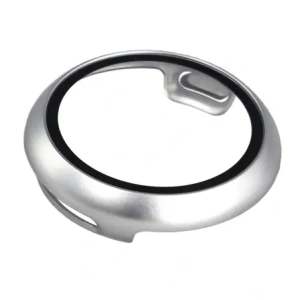 Etui ze szkłem do zegarka Bizon Case+Glass Watch do Google Pixel Watch 4 41mm matowe srebrne