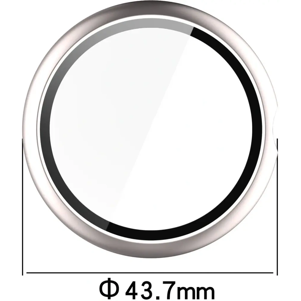 Etui ze szkłem do zegarka Bizon Case+Glass Watch do Google Pixel Watch 4 41mm satynowe szmapańskie