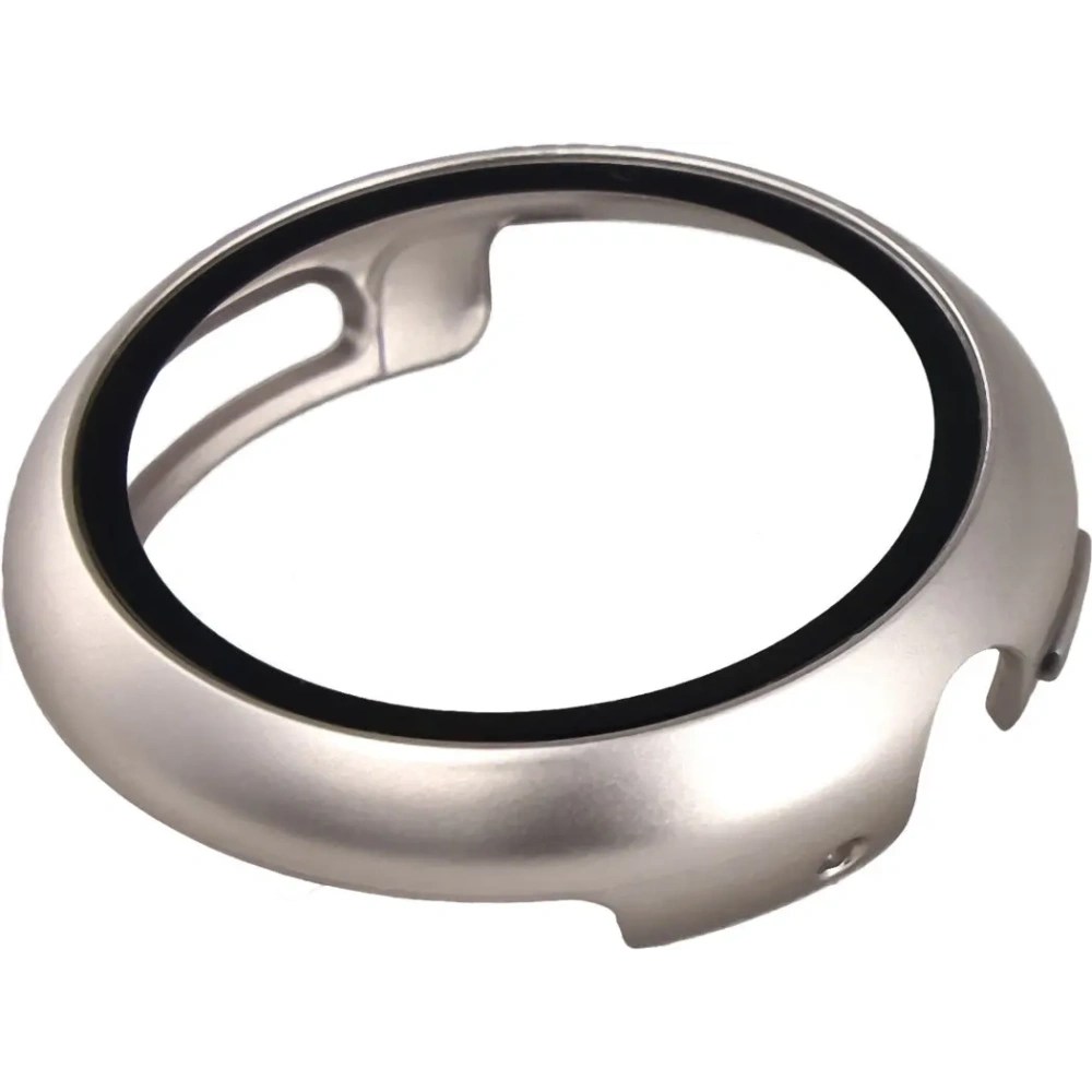 Etui ze szkłem do zegarka Bizon Case+Glass Watch do Google Pixel Watch 4 41mm satynowe szmapańskie