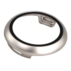 Etui ze szkłem do zegarka Bizon Case+Glass Watch do Google Pixel Watch 4 41mm satynowe szmapańskie