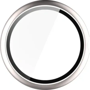 Etui ze szkłem do zegarka Bizon Case+Glass Watch do Google Pixel Watch 4 41mm satynowe szmapańskie