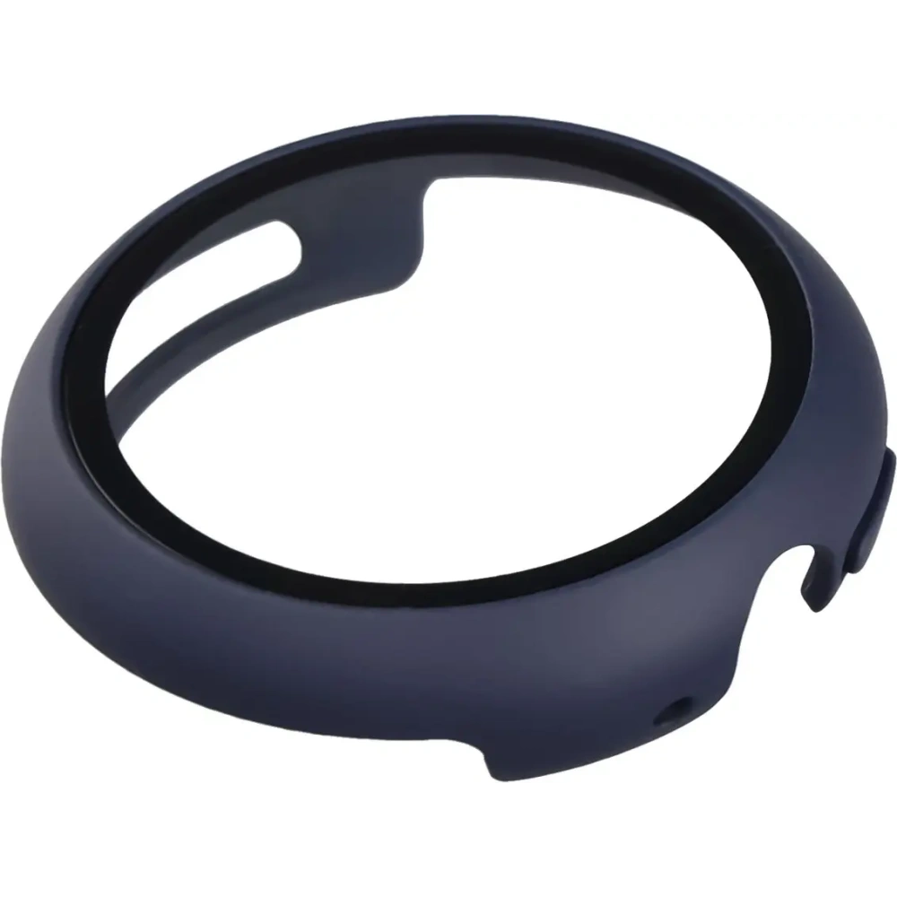 Etui ze szkłem do zegarka Bizon Case+Glass Watch do Google Pixel Watch 4 41mm matowe granatowe