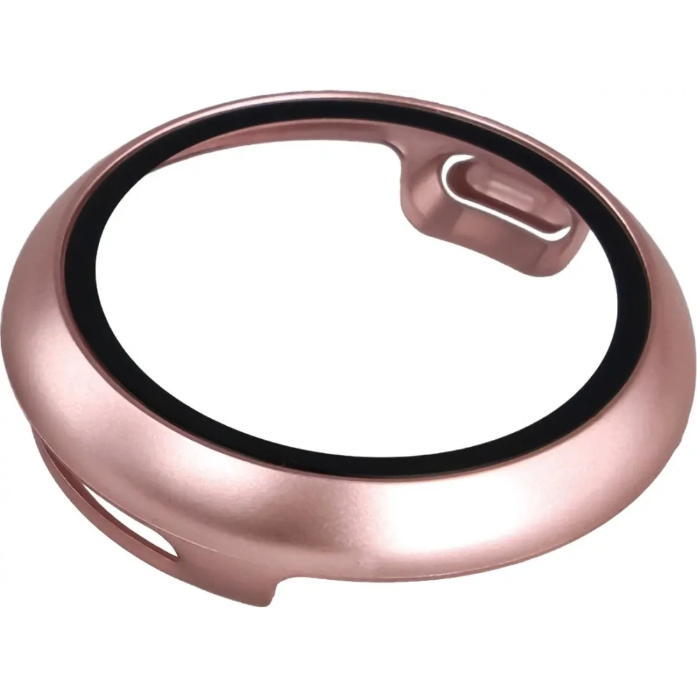 Etui ze szkłem do zegarka Bizon Case+Glass Watch do Google Pixel Watch 4 41mm różowozłote