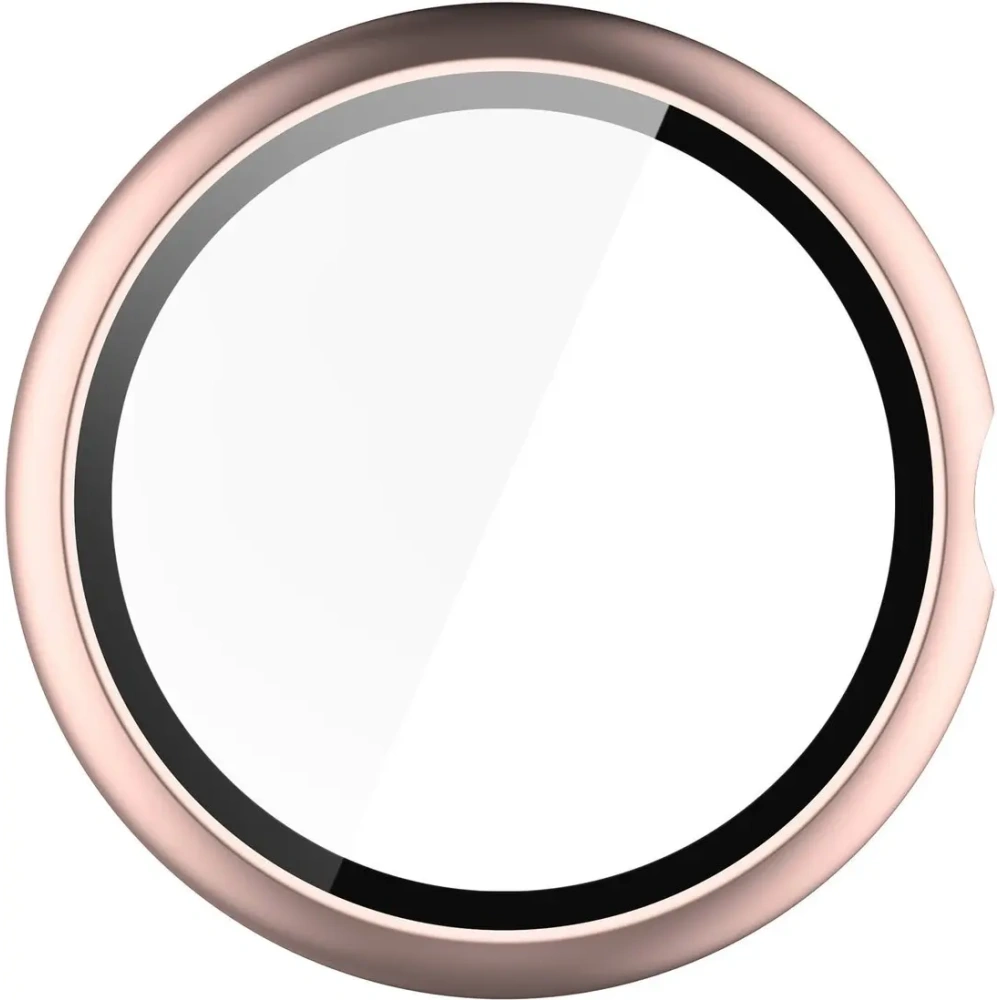 Etui ze szkłem do zegarka Bizon Case+Glass Watch do Google Pixel Watch 4 41mm różowozłote