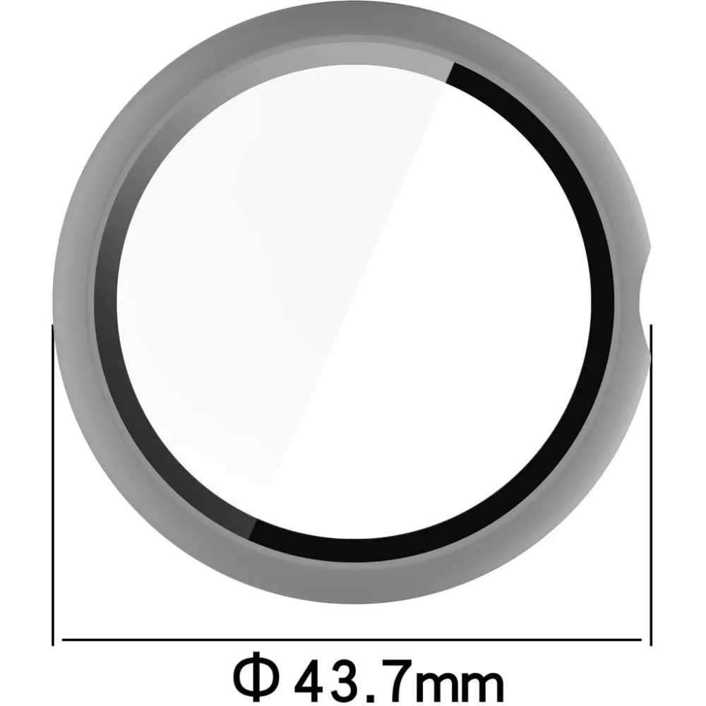 Etui ze szkłem do zegarka Bizon Case+Glass Watch do Google Pixel Watch 4 41mm matowe szare