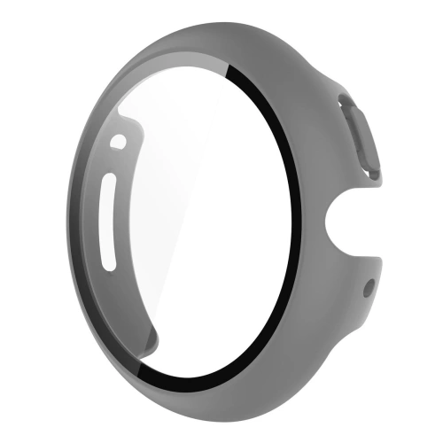 Etui ze szkłem do zegarka Bizon Case+Glass Watch do Google Pixel Watch 4 41mm matowe szare