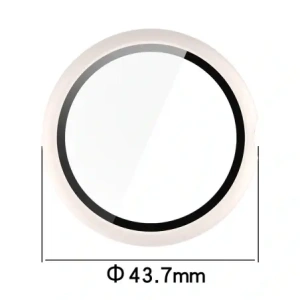 Etui ze szkłem do zegarka Bizon Case+Glass Watch do Google Pixel Watch 4 41mm matowe beżowe