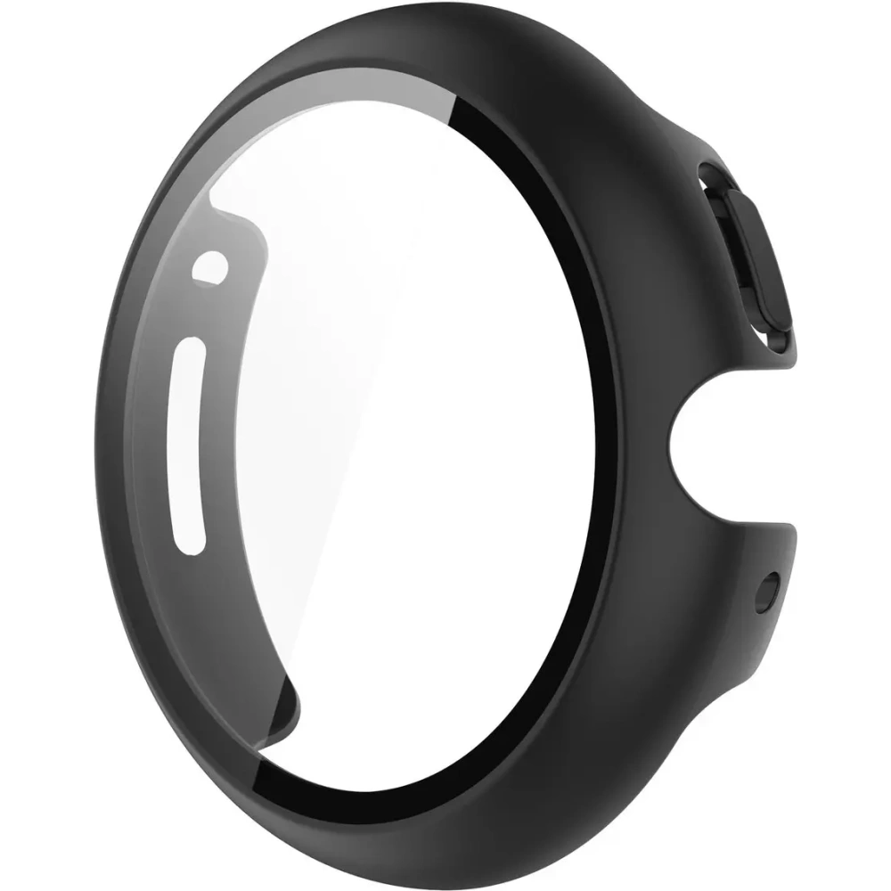 Etui ze szkłem do zegarka Bizon Case+Glass Watch do Google Pixel Watch 4 45mm matowe czarne