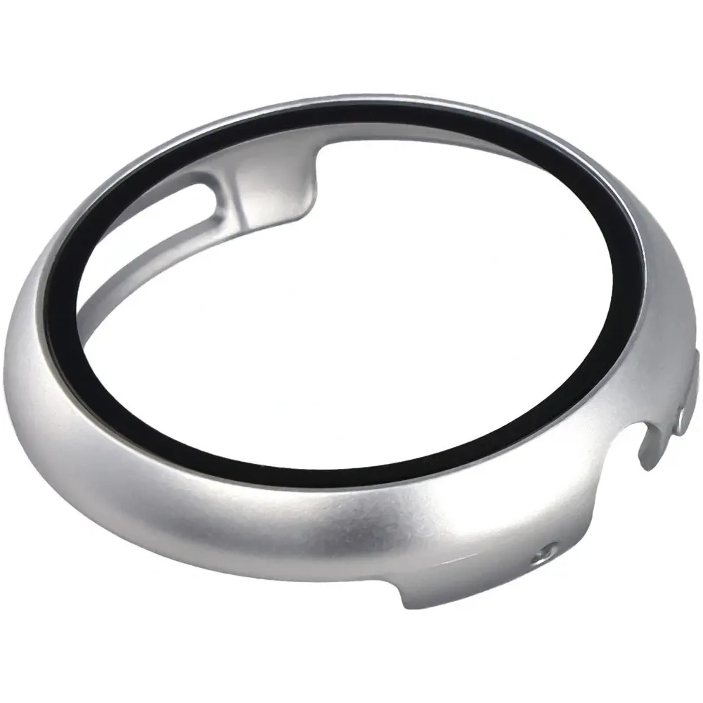 Etui ze szkłem do zegarka Bizon Case+Glass Watch do Google Pixel Watch 4 45mm matowe srebrne