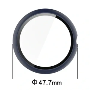 Etui ze szkłem do zegarka Bizon Case+Glass Watch do Google Pixel Watch 4 45mm matowe granatowe