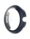 Etui ze szkłem do zegarka Bizon Case+Glass Watch do Google Pixel Watch 4 45mm matowe granatowe