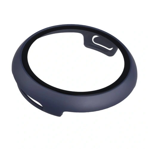 Etui ze szkłem do zegarka Bizon Case+Glass Watch do Google Pixel Watch 4 45mm matowe granatowe