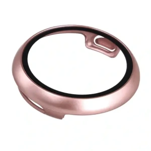 Etui ze szkłem do zegarka Bizon Case+Glass Watch do Google Pixel Watch 4 45mm różowozłote