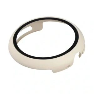 Etui ze szkłem do zegarka Bizon Case+Glass Watch do Google Pixel Watch 4 45mm matowe beżowe