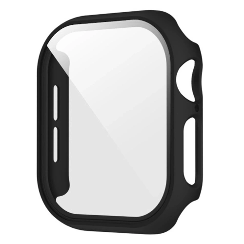 Etui ze szkłem do zegarka Bizon Case+Glass Watch do Apple Watch SE 3 / SE 2 / SE / 6 / 5 / 4 40mm matowe czarne