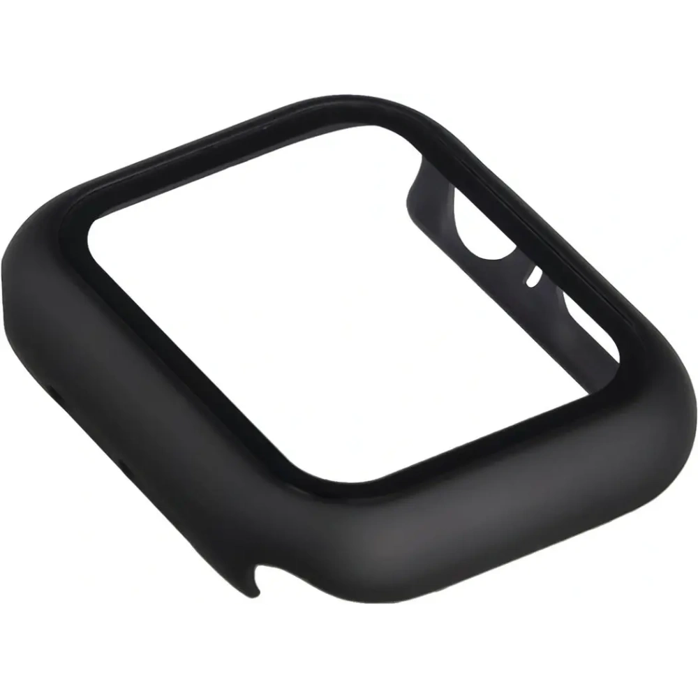 Etui ze szkłem do zegarka Bizon Case+Glass Watch do Apple Watch SE 3 / SE 2 / SE / 6 / 5 / 4 40mm matowe czarne