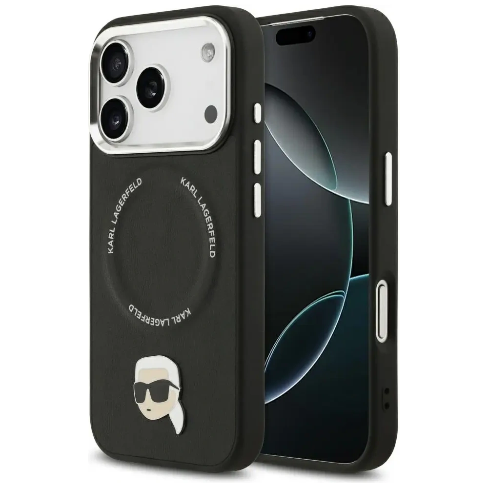 Etui Karl Lagerfeld Karl Pin MagSafe do Apple iPhone 17 Pro czarny