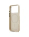 Etui Karl Lagerfeld Karl Pin MagSafe do Apple iPhone 17 Pro Max beżowy