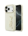 Etui Karl Lagerfeld Karl Script Logo do Apple iPhone 17 Pro beżowy