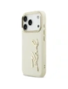Etui Karl Lagerfeld Karl Script Logo do Apple iPhone 17 Pro beżowy