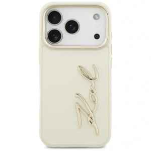 Etui Karl Lagerfeld Karl Script Logo do Apple iPhone 17 Pro beżowy