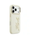 Etui Karl Lagerfeld Karl Script Logo do Apple iPhone 17 Pro beżowy