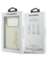 Etui Karl Lagerfeld Karl Script Logo do Apple iPhone 17 Pro beżowy