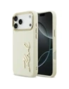Etui Karl Lagerfeld Karl Script Logo do Apple iPhone 17 Pro Max beżowy