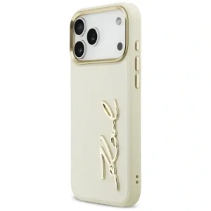 Etui Karl Lagerfeld Karl Script Logo do Apple iPhone 17 Pro Max beżowy