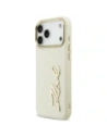 Etui Karl Lagerfeld Karl Script Logo do Apple iPhone 17 Pro Max beżowy