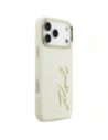 Etui Karl Lagerfeld Karl Script Logo do Apple iPhone 17 Pro Max beżowy