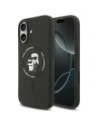 Etui Karl Lagerfeld Silicone Karl&Choupette Ring MagSafe do Apple iPhone 17 czarny
