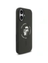 Etui Karl Lagerfeld Silicone Karl&Choupette Ring MagSafe do Apple iPhone 17 czarny