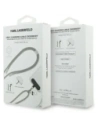 Uniwersalna smycz kabel Karl Lagerfeld CBDY Choupette Charm USB-C / USB-C szary